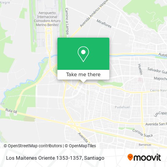 Los Maitenes Oriente 1353-1357 map