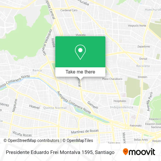 Presidente Eduardo Frei Montalva 1595 map