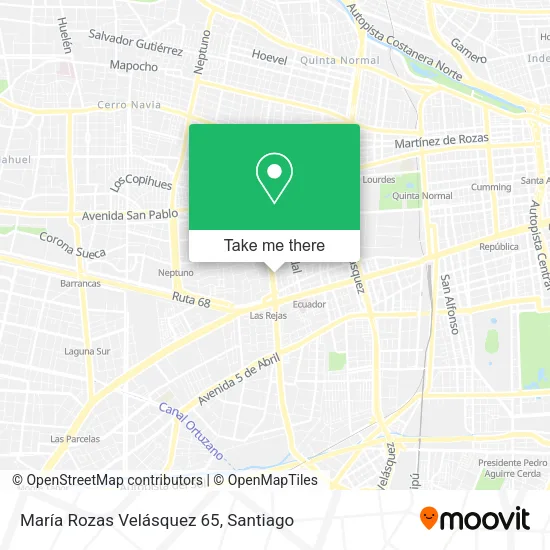 María Rozas Velásquez 65 map