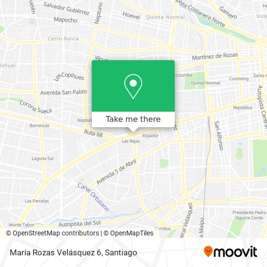 María Rozas Velásquez 6 map
