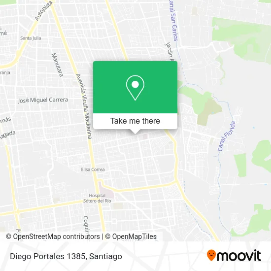 Diego Portales 1385 map