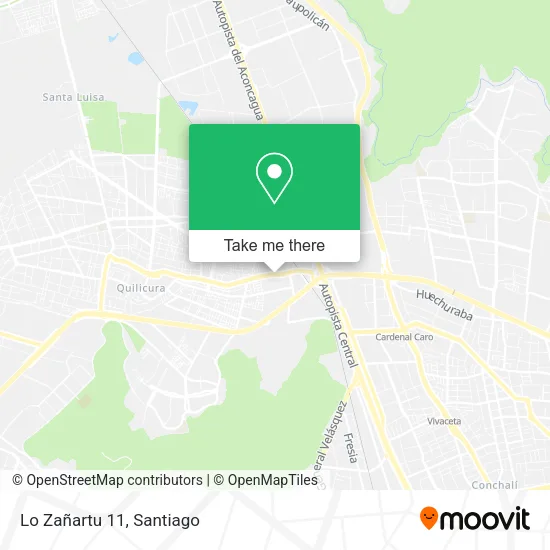 Lo Zañartu 11 map