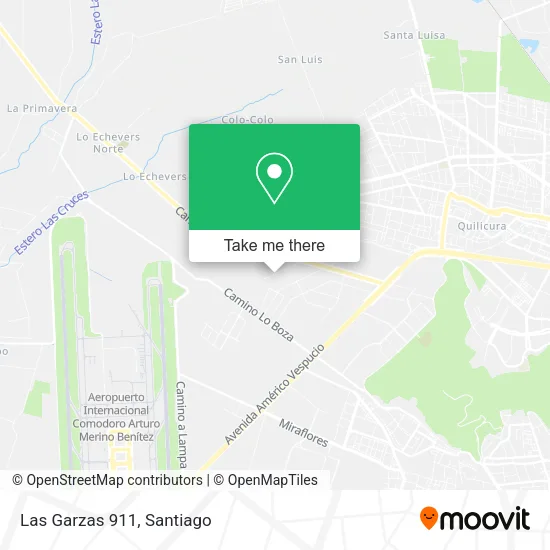 Las Garzas 911 map