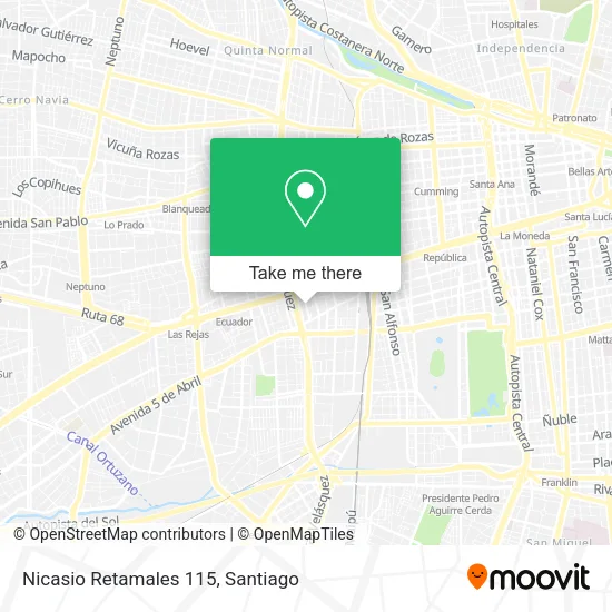 Nicasio Retamales 115 map