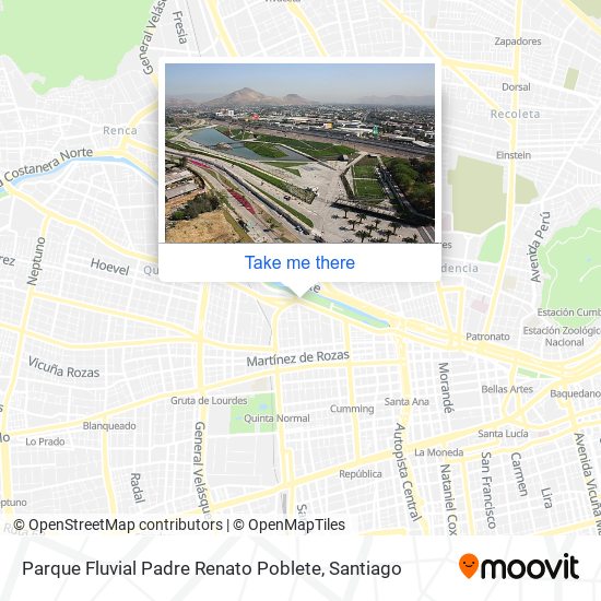 Mapa de Parque Fluvial Padre Renato Poblete
