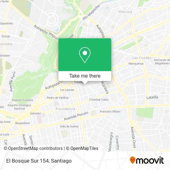El Bosque Sur 154 map