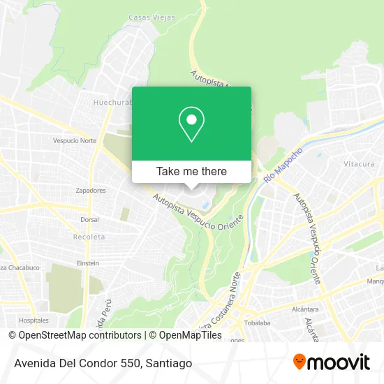 Avenida Del Condor 550 map