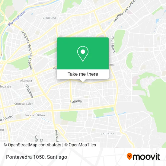 Pontevedra 1050 map