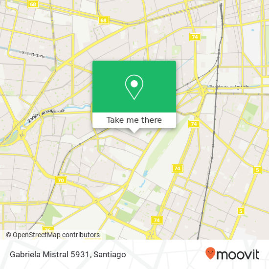 Gabriela Mistral 5931 map