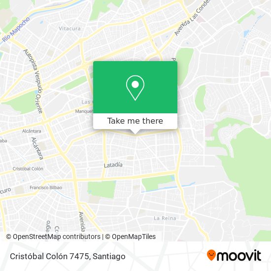 Cristóbal Colón 7475 map
