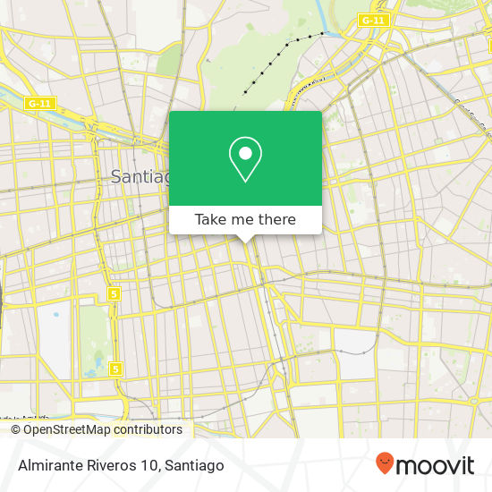 Almirante Riveros 10 map