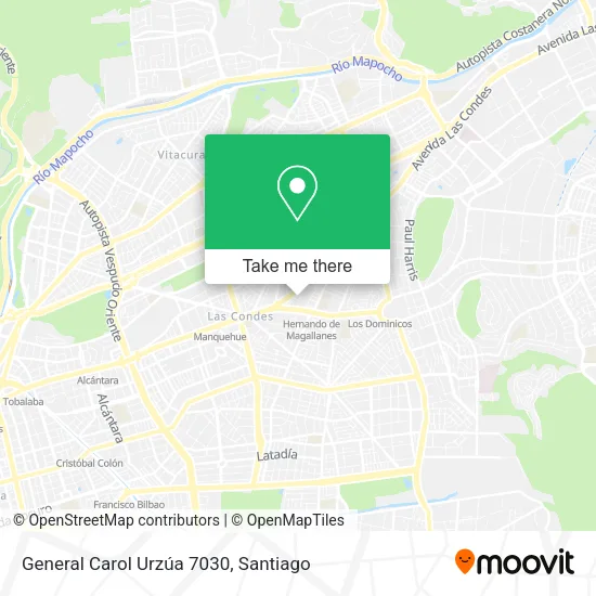 General Carol Urzúa 7030 map