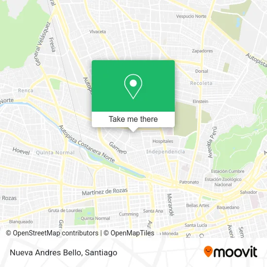 Nueva Andres Bello map