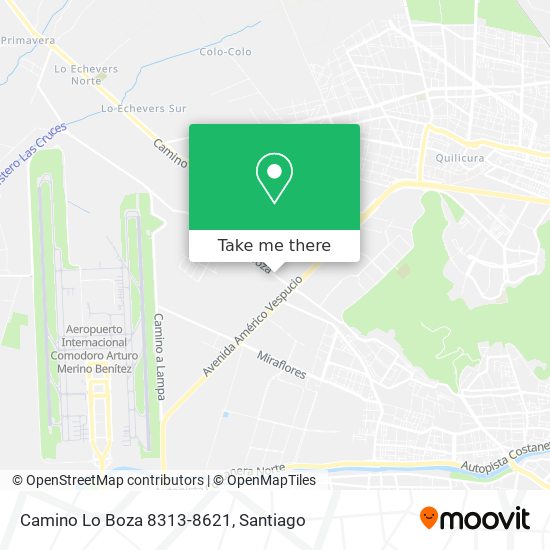 Camino Lo Boza 8313-8621 map