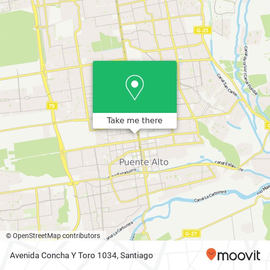 Avenida Concha Y Toro 1034 map