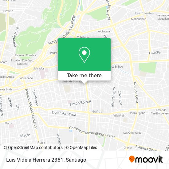 Luis Videla Herrera 2351 map