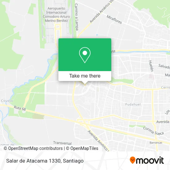 Salar de Atacama 1330 map