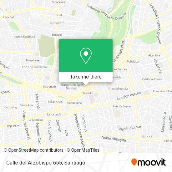 Mapa de Calle del Arzobispo 655