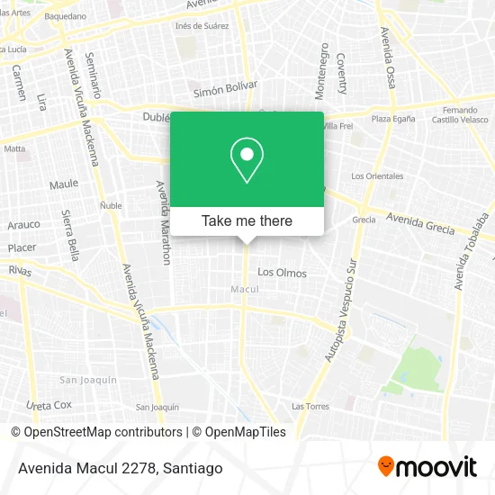 Avenida Macul 2278 map