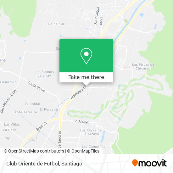 Club Oriente de Fútbol map