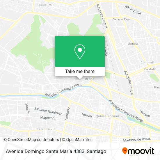 Avenida Domingo Santa María 4383 map