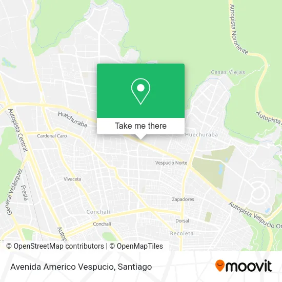 Avenida Americo Vespucio map
