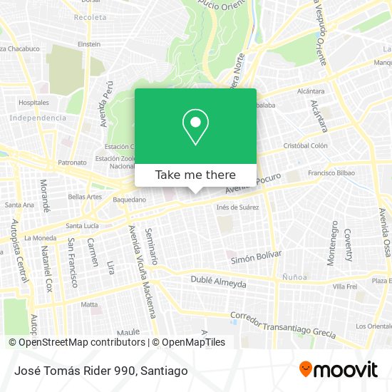 José Tomás Rider 990 map