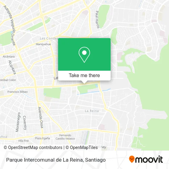 Parque Intercomunal de La Reina map