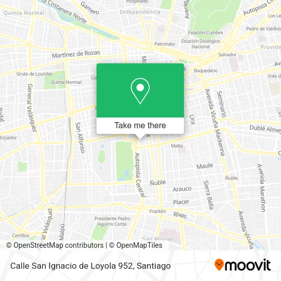 Mapa de Calle San Ignacio de Loyola 952