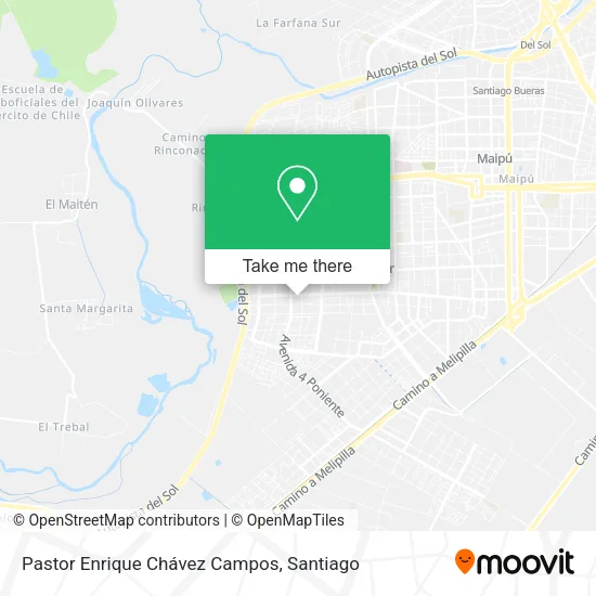 Pastor Enrique Chávez Campos map