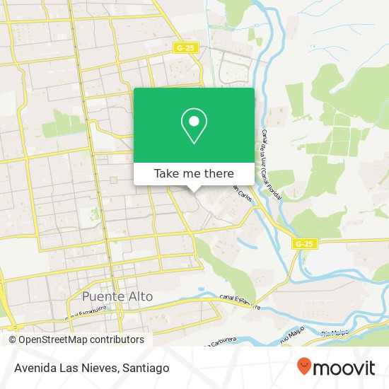 Avenida Las Nieves map