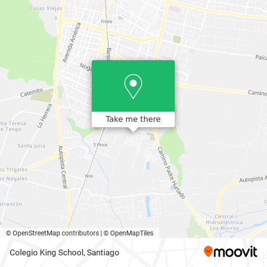 Mapa de Colegio King School