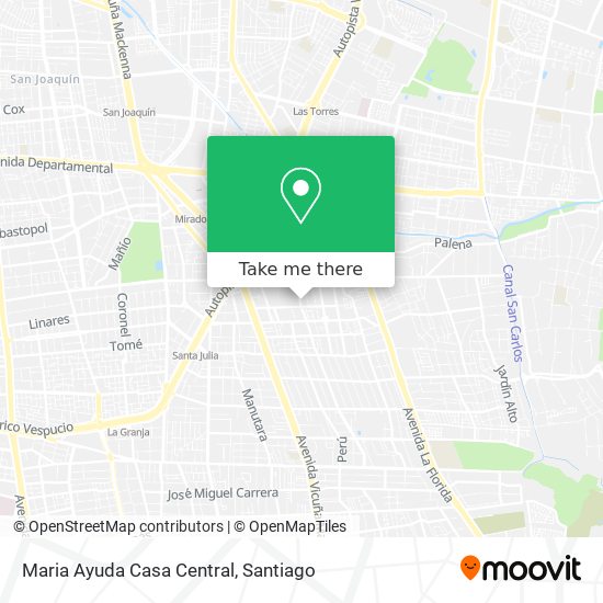 Mapa de Maria Ayuda Casa Central