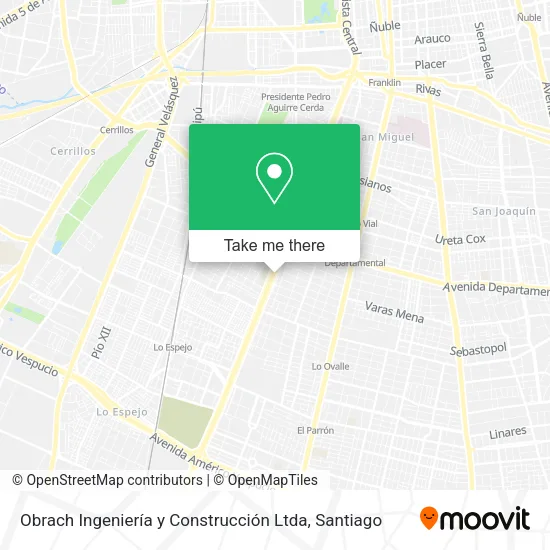 Obrach Ingeniería y Construcción Ltda map