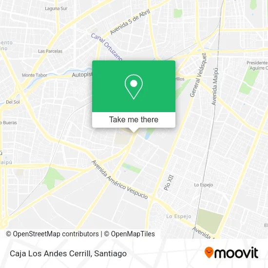 Caja Los Andes Cerrill map