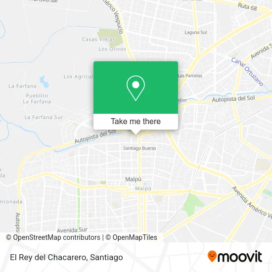El Rey del Chacarero map