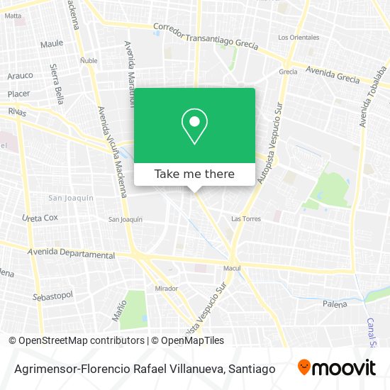 Agrimensor-Florencio Rafael Villanueva map