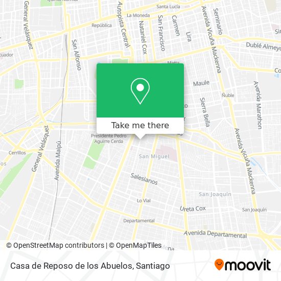 Casa de Reposo de los Abuelos map