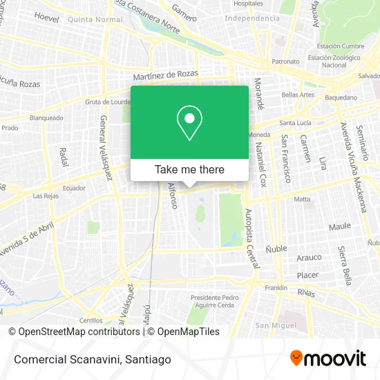Comercial Scanavini map
