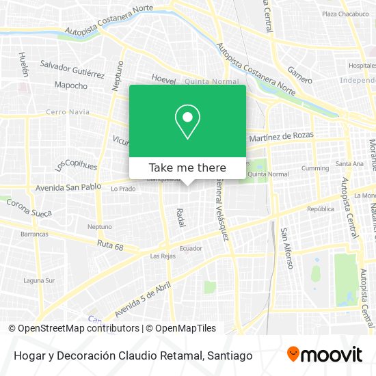 Hogar y Decoración Claudio Retamal map