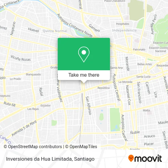 Inversiones da Hua Limitada map