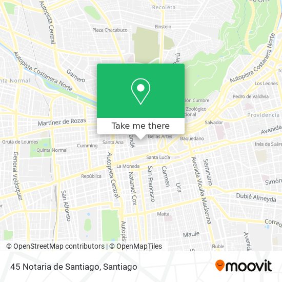 45 Notaria de Santiago map