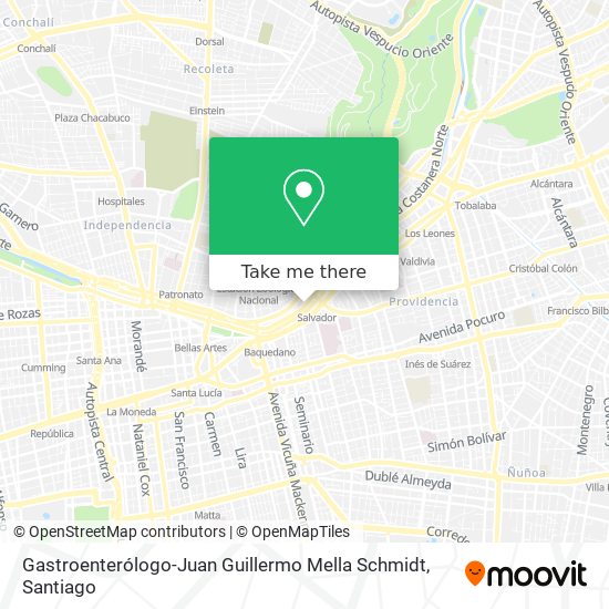 Mapa de Gastroenterólogo-Juan Guillermo Mella Schmidt
