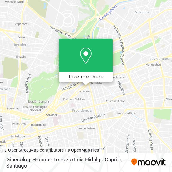 Ginecologo-Humberto Ezzio Luis Hidalgo Caprile map