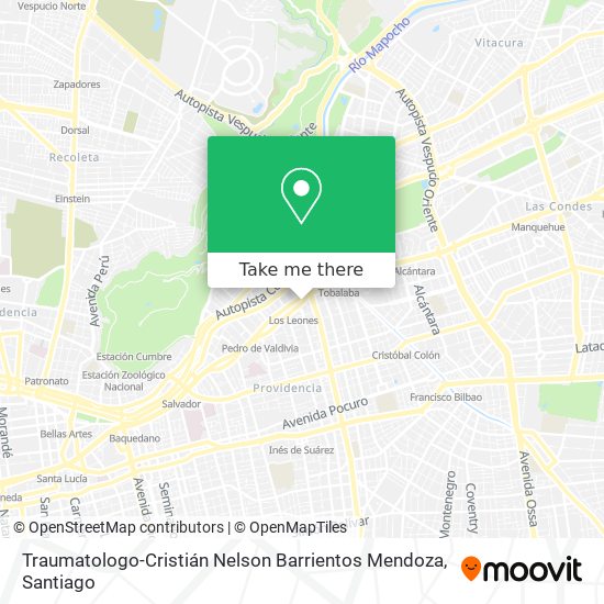 Mapa de Traumatologo-Cristián Nelson Barrientos Mendoza