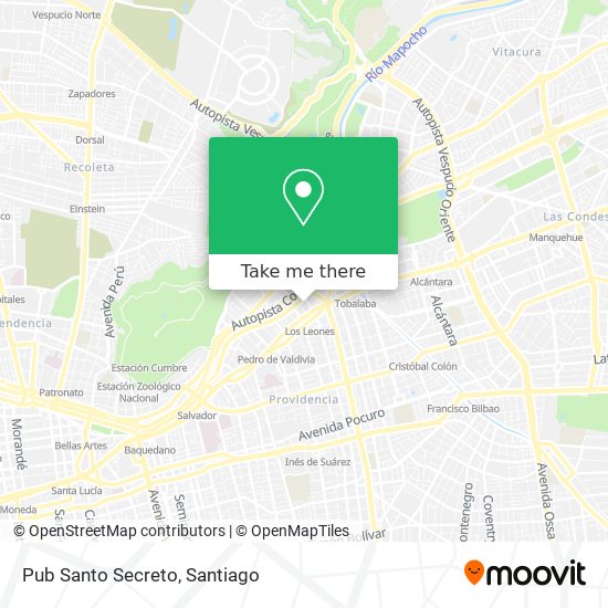 Pub Santo Secreto map