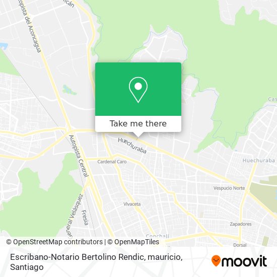 Escribano-Notario Bertolino Rendic, mauricio map