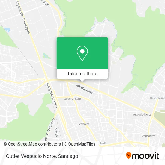 Outlet Vespucio Norte map