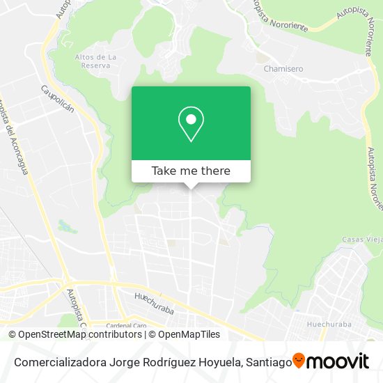 Mapa de Comercializadora Jorge Rodríguez Hoyuela