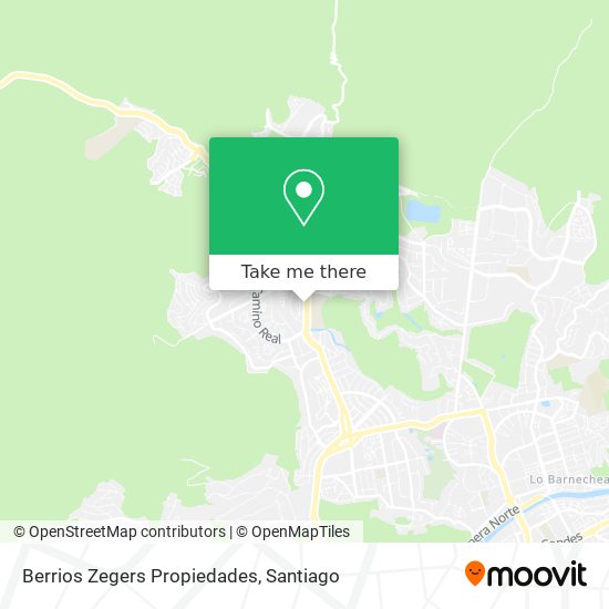 Berrios Zegers Propiedades map